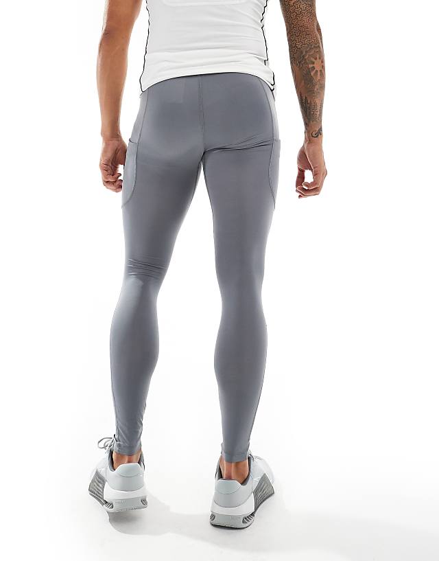 Asos Nike Pro Training Dri-FIT Compression Leggings In Dark Grey