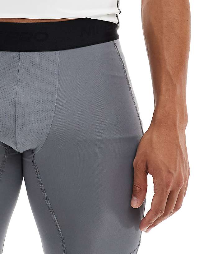 Asos Nike Pro Training Dri-FIT Compression Leggings In Dark Grey