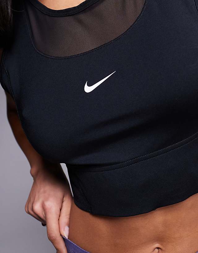 Asos Nike Pro Training Dri-FIT Cropped Vest In Black
