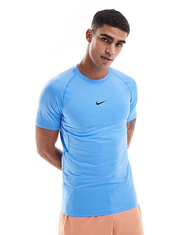 asos Nike Pro Training Dri-FIT muscle fit t-shirt in blue