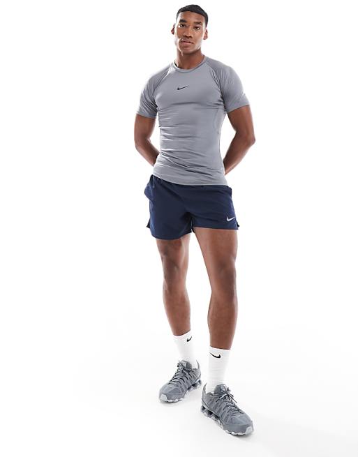 Asos Nike Pro Training Dri-FIT Muscle Fit T-shirt In Grey