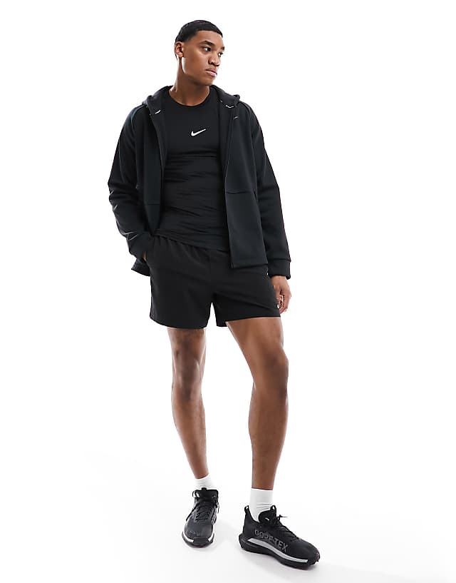 Asos Nike Pro Training Muscle Fit Long Sleeve T-shirt In Black