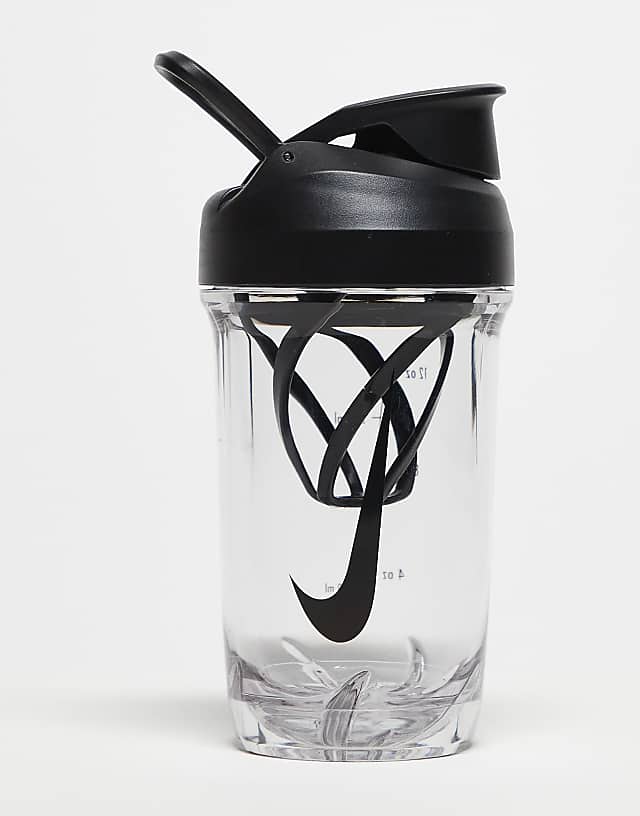 asos Nike Recharge shaker bottle 16 oz in clear and black