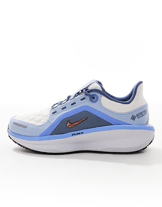 Asos Nike Running Air Winflo 11 GORE-TEX Trainers In Grey And Blue