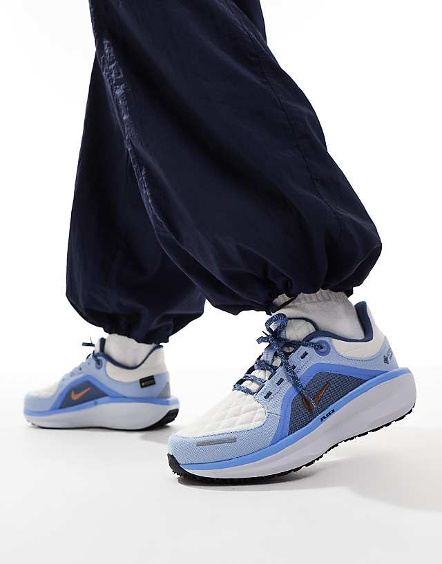 asos Nike Running Air Winflo 11 GORE-TEX trainers in grey and blue