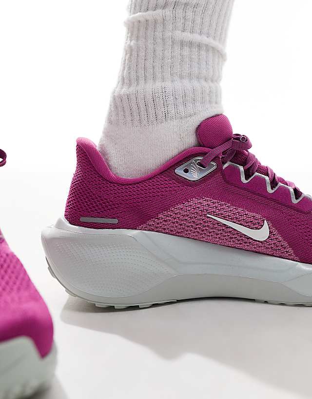 Asos Nike Running Air Zoom Pegasus 41 Premium Trainers In Purple And Silver