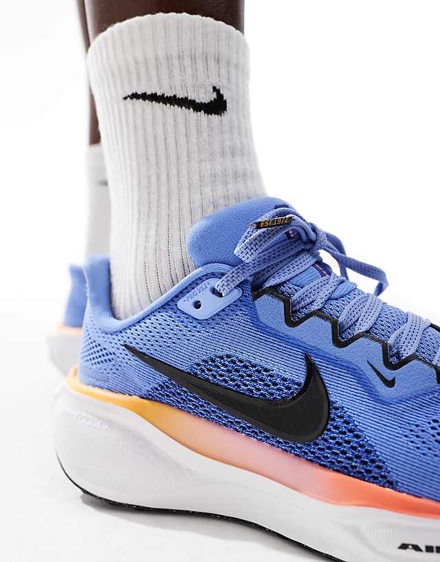 Asos Nike Running Air Zoom Pegasus 41 Trainers In Blue And Orange