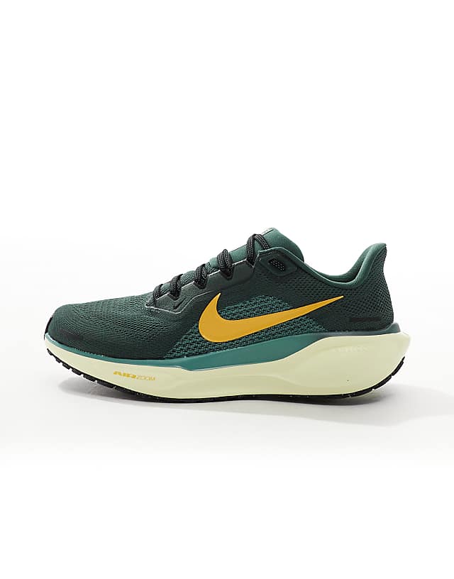 Asos Nike Running Air Zoom Pegasus 41 Trainers In Green And Yellow