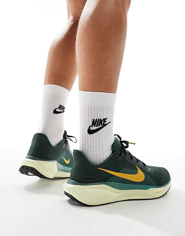 Asos Nike Running Air Zoom Pegasus 41 Trainers In Green And Yellow