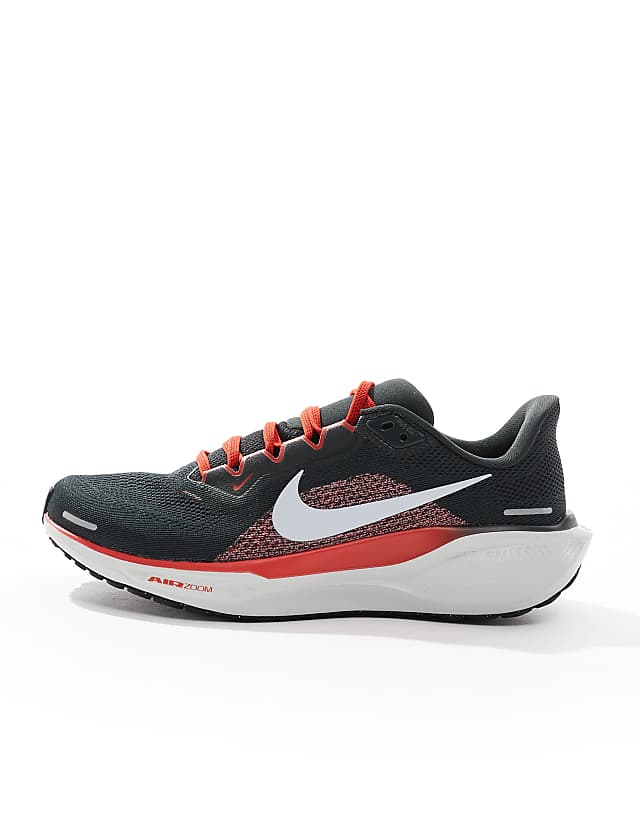 Asos Nike Running Air Zoom Pegasus 41 Trainers In Grey And Red