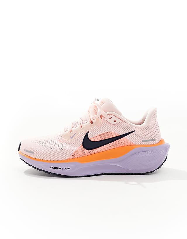 Asos Nike Running Air Zoom Pegasus 41 Trainers In Pink And Orange