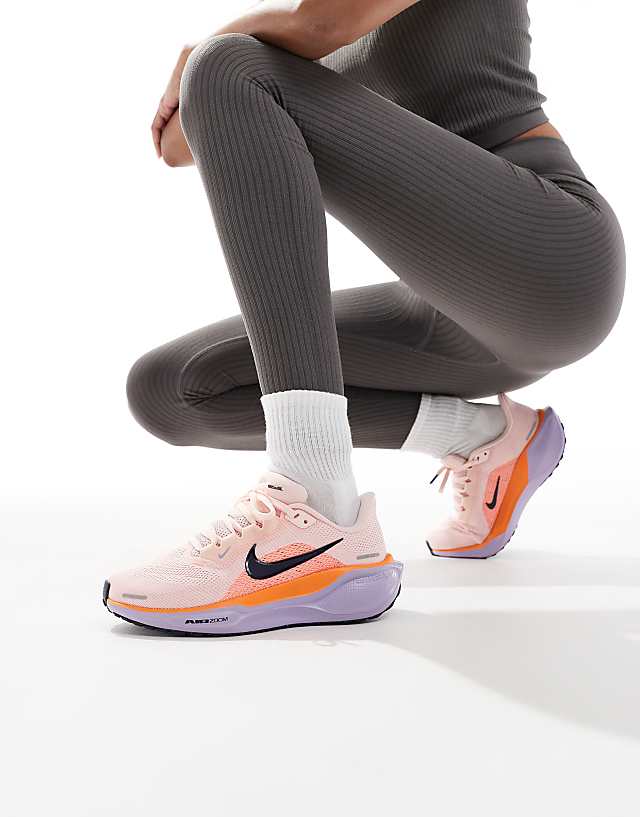 asos Nike Running Air Zoom Pegasus 41 trainers in pink and orange