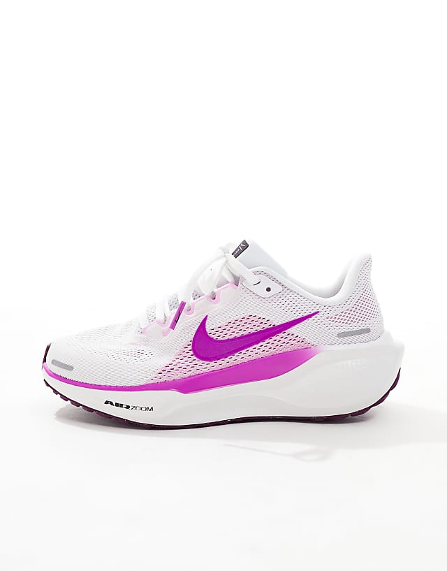 Asos Nike Running Air Zoom Pegasus 41 Trainers In White And Purple