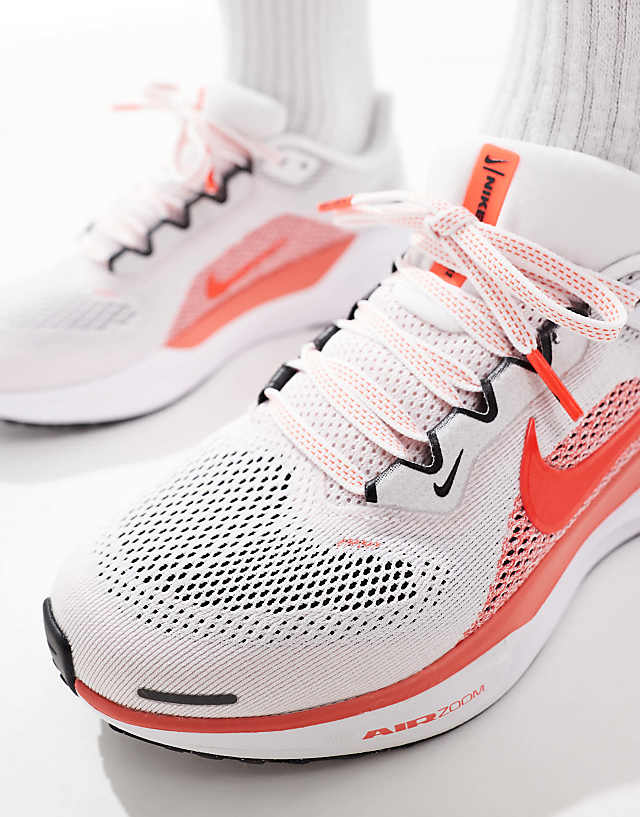 Asos Nike Running Air Zoom Pegasus 41 Trainers In White And Pink