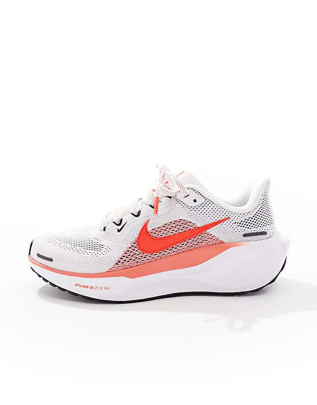 Asos Nike Running Air Zoom Pegasus 41 Trainers In White And Pink