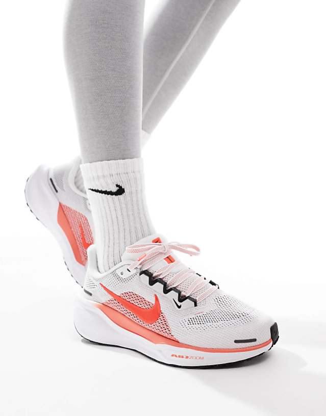 asos Nike Running Air Zoom Pegasus 41 trainers in white and pink