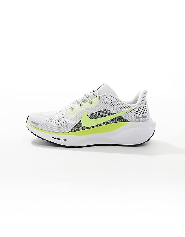 Asos Nike Running Air Zoom Pegasus 41 Trainers In White And Yellow