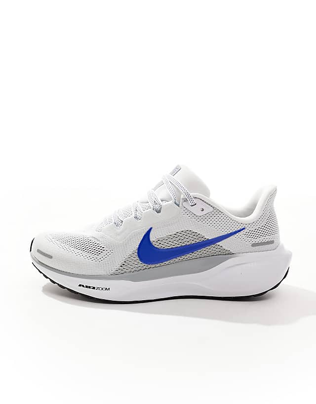 Asos Nike Running Air Zoom Pegasus 41 Trainers In White And Blue