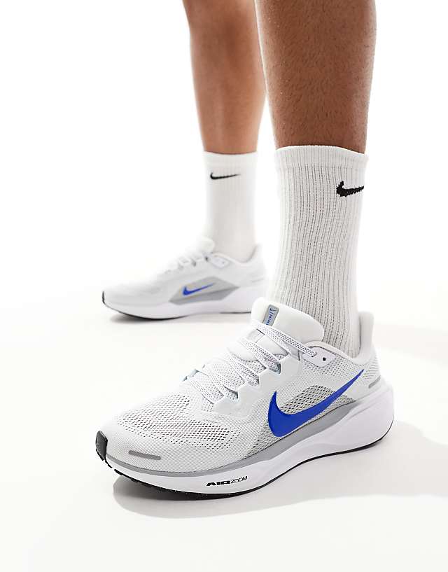 Asos Nike Running Air Zoom Pegasus 41 Trainers In White And Blue