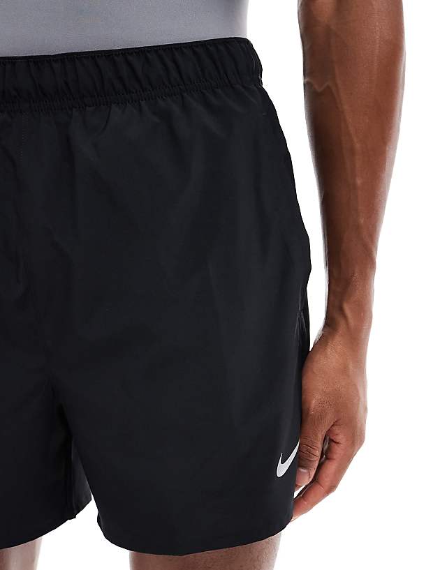 Asos Nike Running Challenger Dri-FIT 5 Inch 2 In 1 Shorts In Black