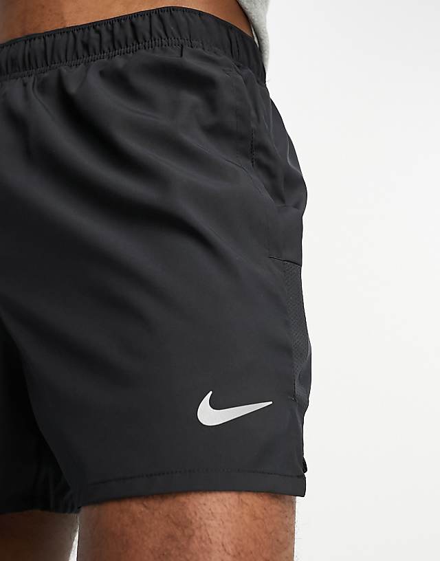 Asos Nike Running Challenger Dri-FIT 5 Inch Shorts In Black