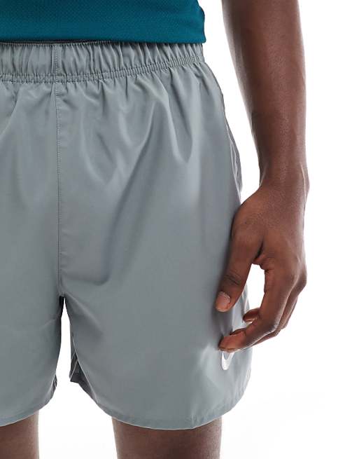 Asos Nike Running Challenger Dri-FIT 5 Inch Shorts In Grey