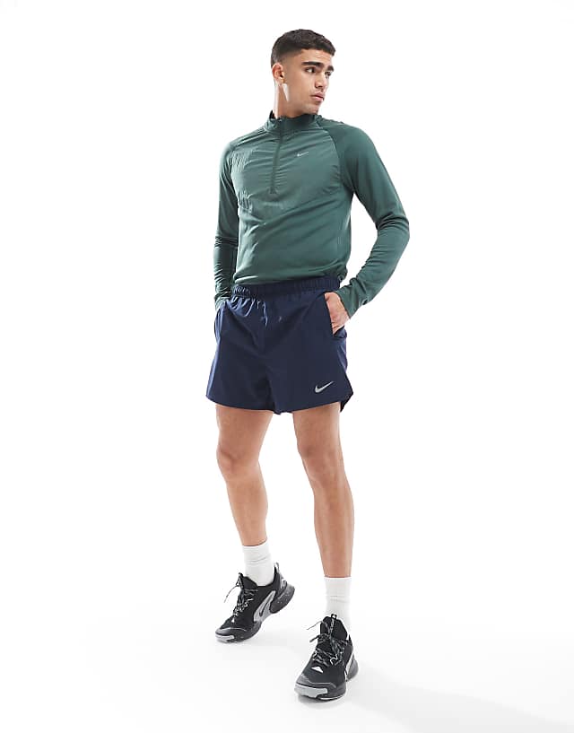 asos Nike Running Challenger Dri-FIT 5 inch shorts in navy