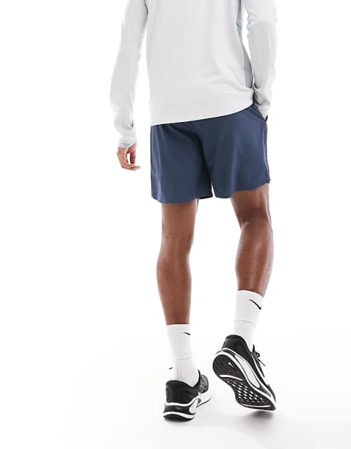 Asos Nike Running Challenger Dri-FIT 7 Inch 2 In 1 Shorts In Navy