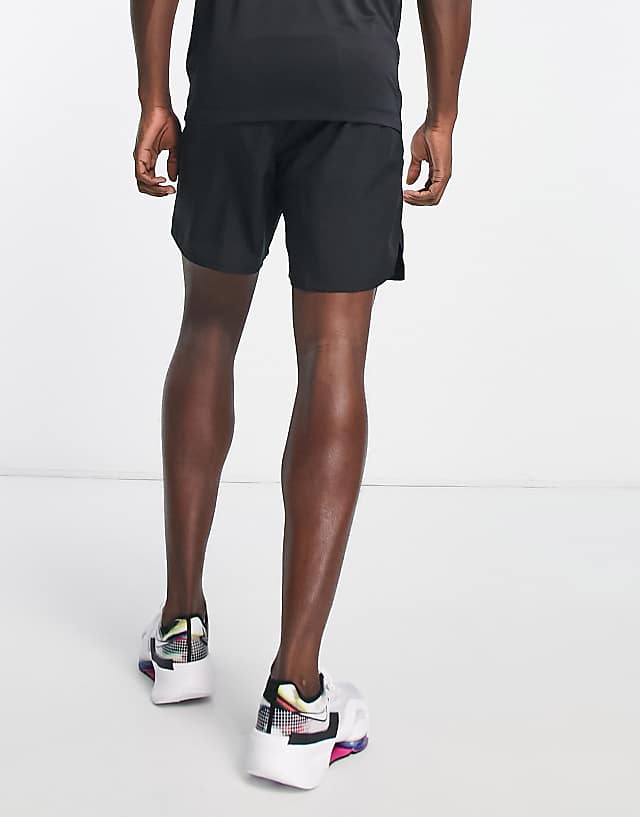 Asos Nike Running Challenger Dri-FIT 7 Inch 2 In 1 Shorts In Black