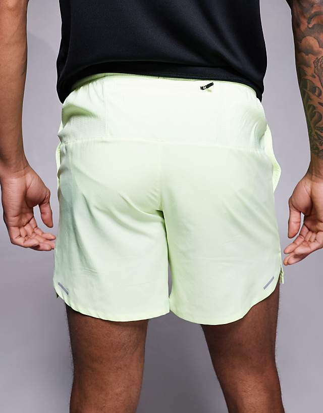 Asos Nike Running Challenger Dri-FIT 7 Inch Shorts In Green