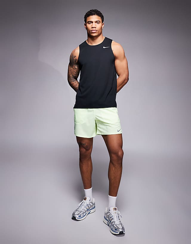 Asos Nike Running Challenger Dri-FIT 7 Inch Shorts In Green