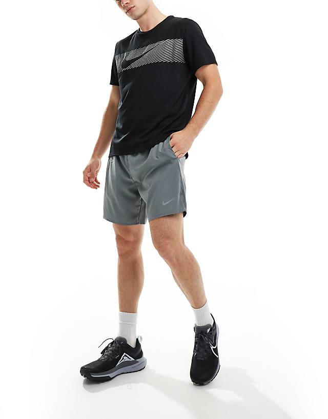 asos Nike Running Challenger Dri-FIT 7 inch shorts in grey
