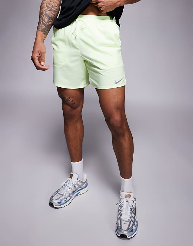 asos Nike Running Challenger Dri-FIT 7 inch shorts in green