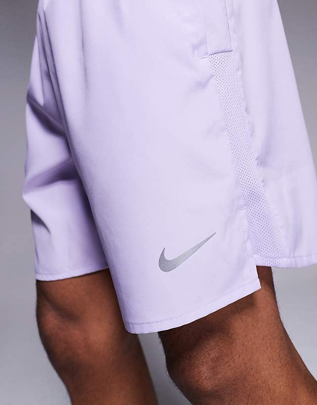 Asos Nike Running Challenger Dri-FIT 7 Inch Shorts In Lilac