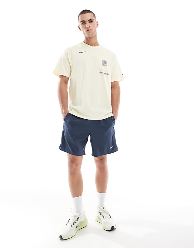 asos Nike Running Challenger Dri-FIT 7 inch shorts in navy