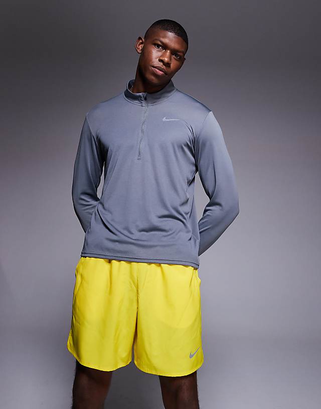 Asos Nike Running Challenger Dri-FIT 7 Inch Shorts In Yellow