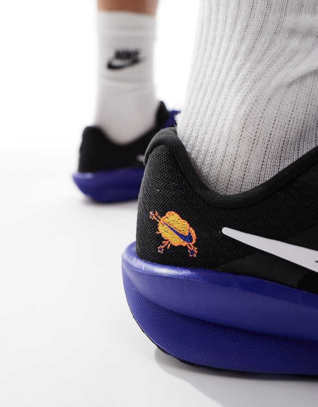 Asos Nike Running Downshifter 13 Trainers In Black And Purple