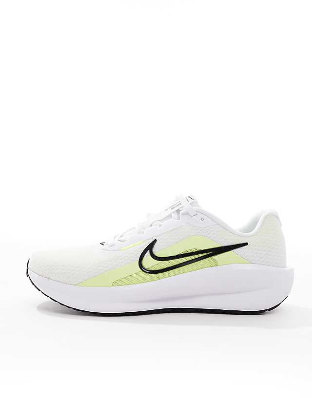 Asos Nike Running Downshifter 13 Trainers In White And Yellow