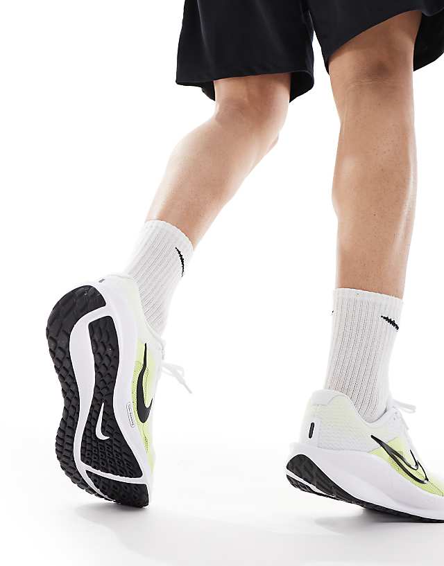 Asos Nike Running Downshifter 13 Trainers In White And Yellow