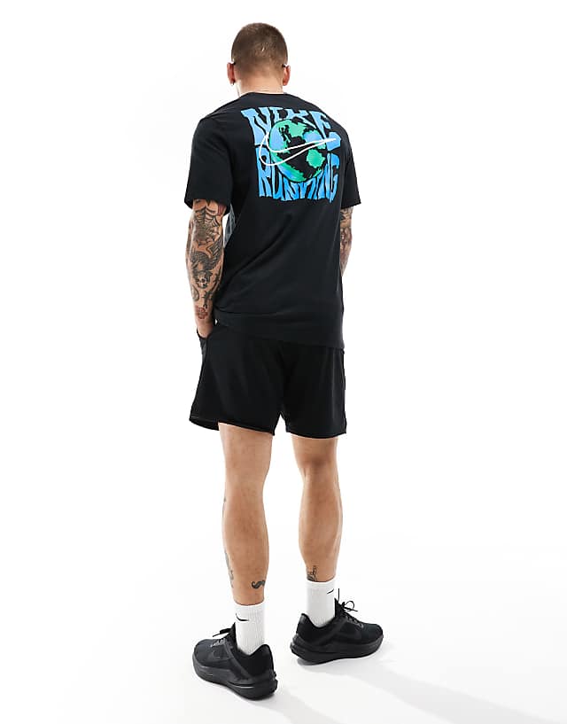 Asos Nike Running Dri-FIT Energy Graphic T-shirt In Black