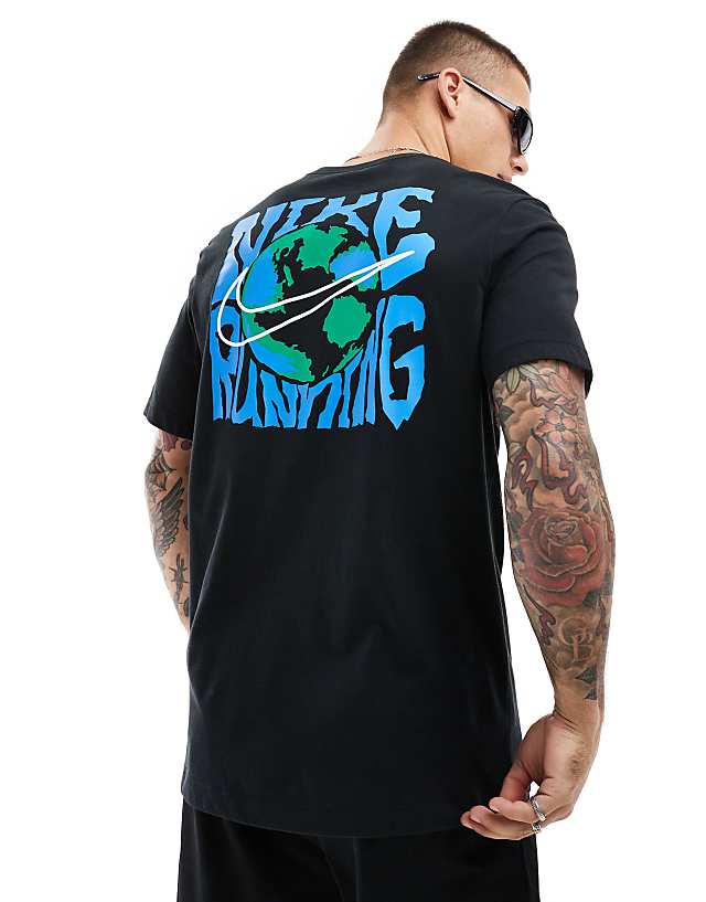 asos Nike Running Dri-FIT Energy graphic t-shirt in black