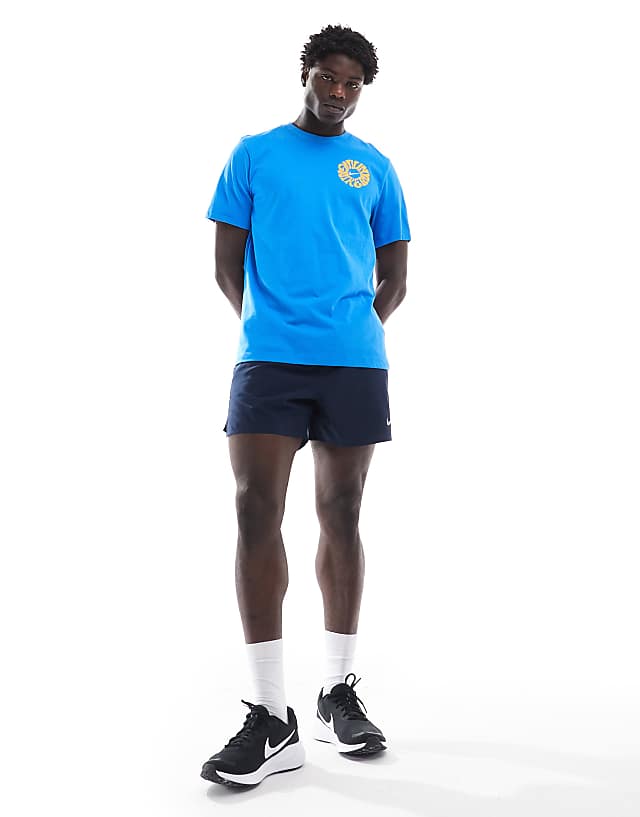 Asos Nike Running Dri-FIT Energy Graphic T-shirt In Blue
