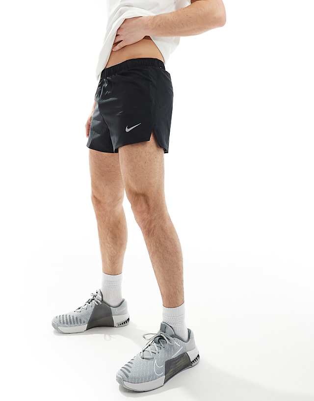 Asos Nike Running Fast Dri-FIT 3 Inch Shorts In Black