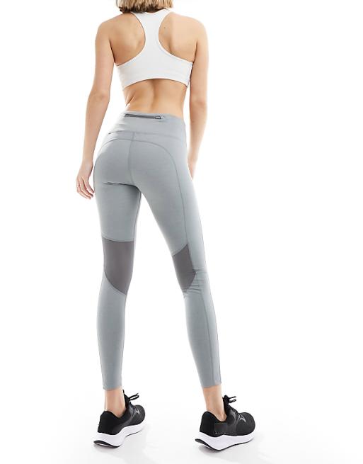 asos Nike Running Fast Dri-Fit mid rise leggings in light grey