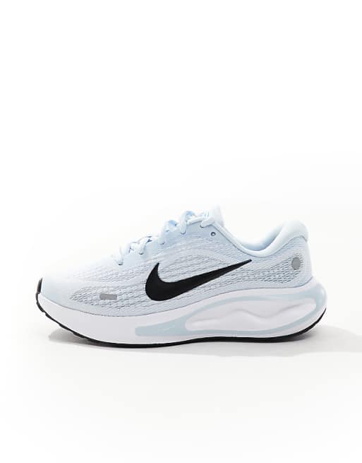 Asos Nike Running Journey Run Trainers In Blue And White