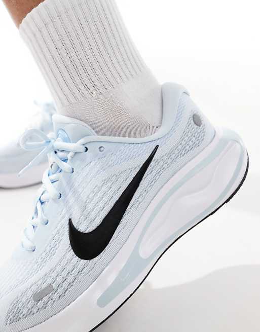 Asos Nike Running Journey Run Trainers In Blue And White