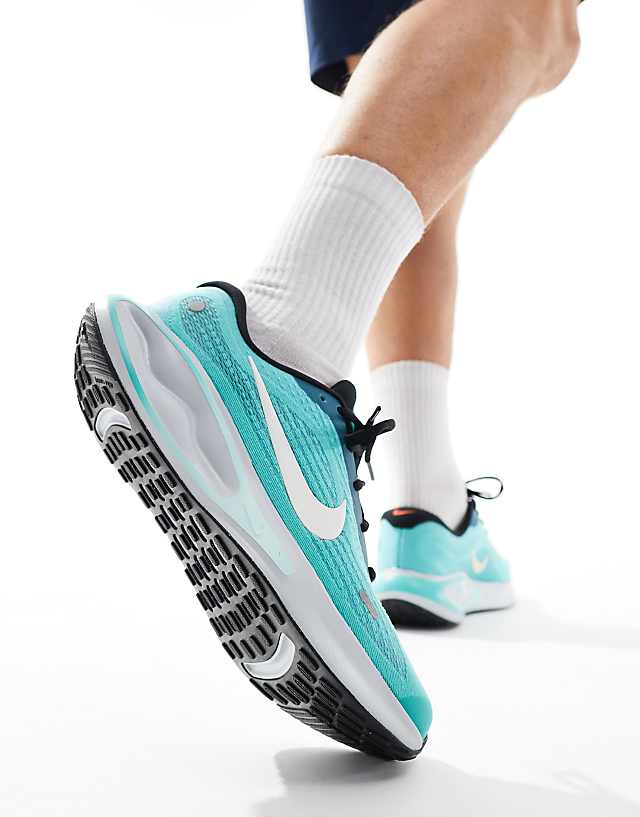 Asos Nike Running Journey Run Trainers In Light Blue