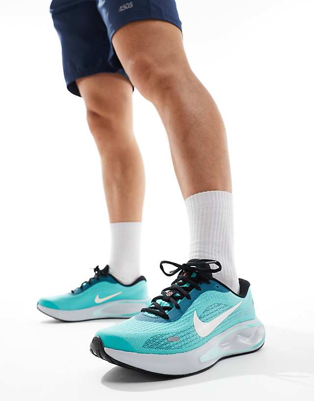 asos Nike Running Journey Run trainers in light blue