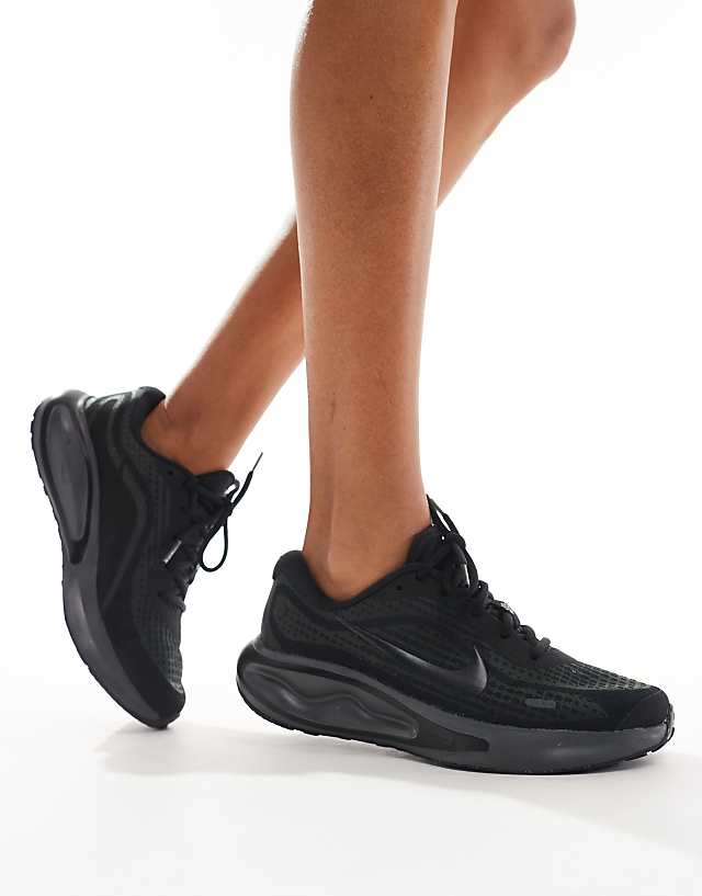 Asos Nike Running Journey Run Trainers In Triple Black