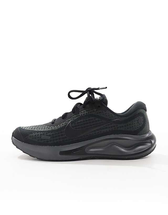 Asos Nike Running Journey Run Trainers In Triple Black